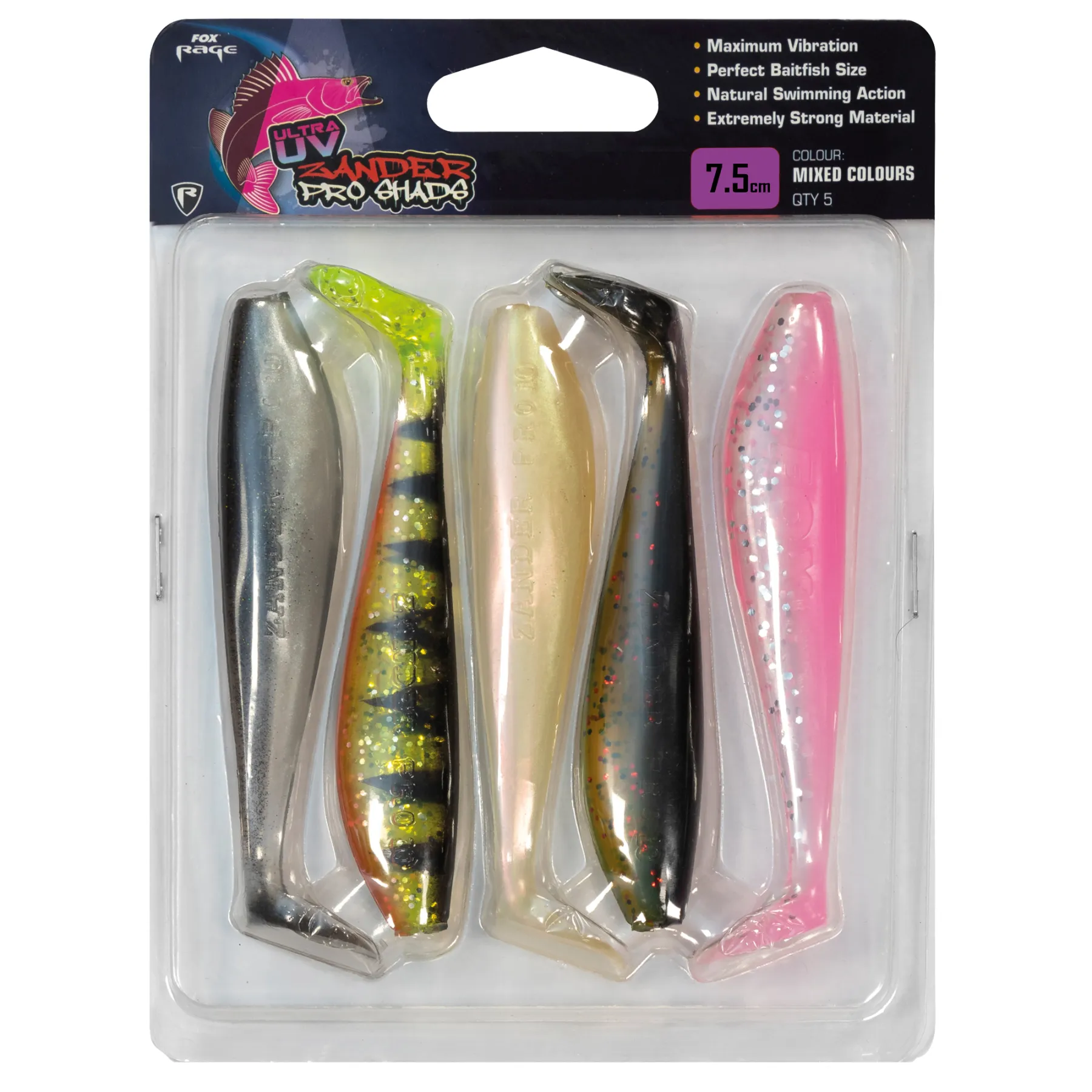 fox-rage-zander-pro-shad-uv-mixed-colour-pack-gummifisch