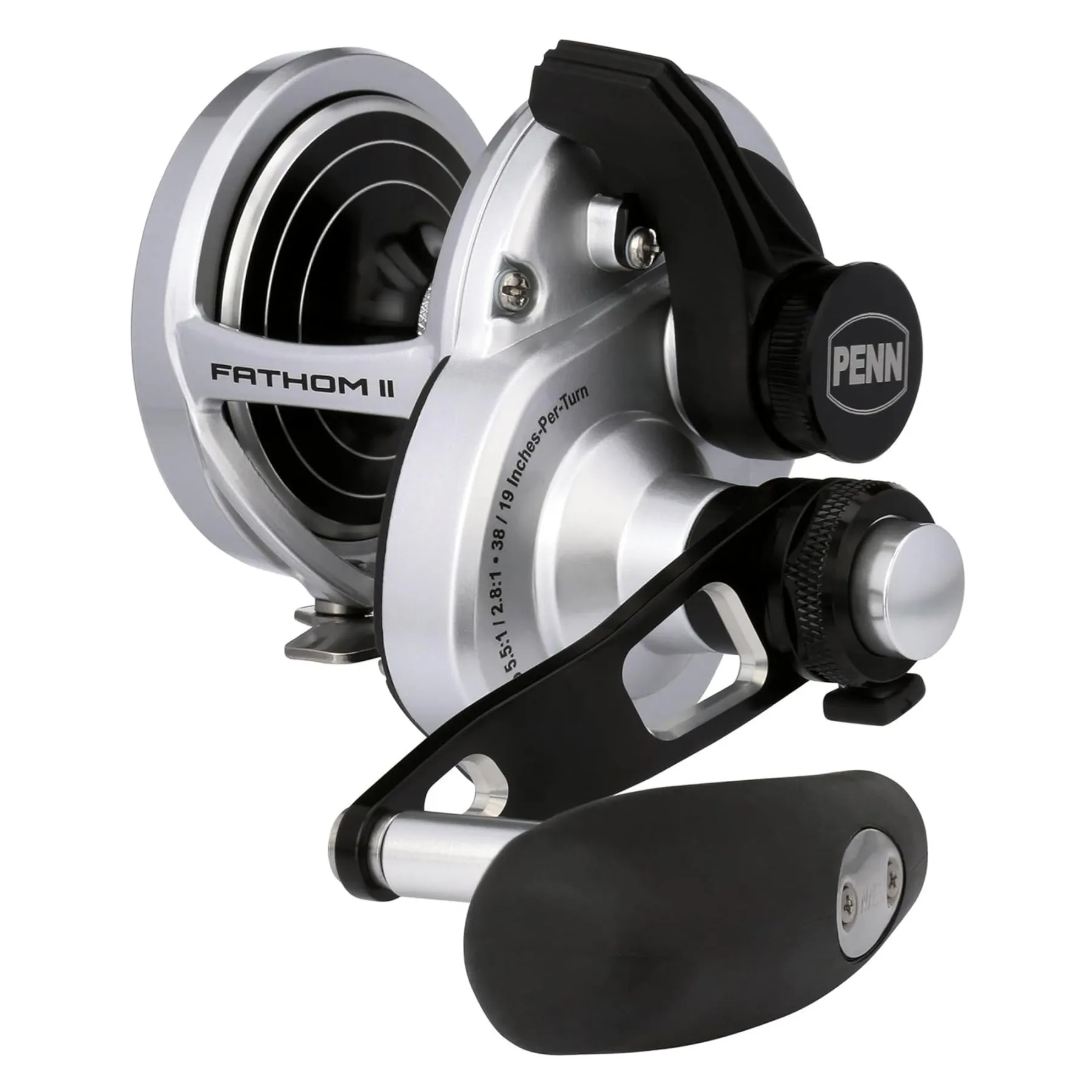 penn-fathom-ii-lever-drag-2-speed-multirolle